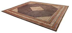 Tappeto Sarough Stilizzato Blu Scuro Avorio 285x340 Cm