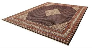 Tappeto Sarough Stilizzato Blu Scuro Avorio 285x340 Cm