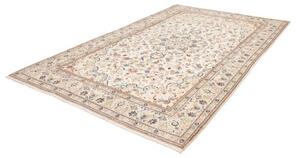 Tappeto Kashan Medaglione Floreale Avorio Blu 200x312 Cm