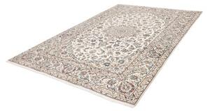 Tappeto Kashan Medaglione Floreale Avorio Blu 200x293 Cm