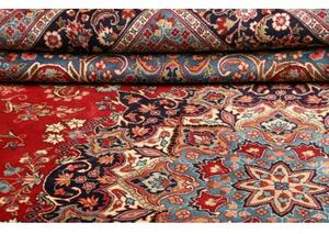 Tappeto Sabzevar Medaglione Floreale Rosso Blu 290x390 Cm