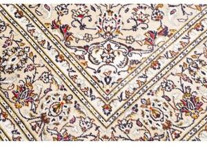 Tappeto Kashan Medaglione Floreale Avorio Rosso Scuro 190x300 Cm