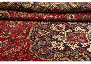 Tappeto Tabriz Stilizzato Rosso Blu Notte 248x343 Cm