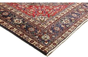 Tappeto Tabriz Medaglione Floreale Blu Scuro Rosso Carminio 200x305 Cm
