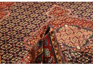 Tappeto Ardabil Stilizzato Rosso Blu Scuro 195x275 Cm