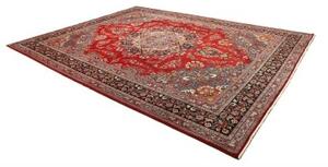Tappeto Sabzevar Medaglione Floreale Rosso Blu 290x390 Cm