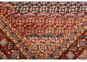 Tappeto Ardabil Stilizzato Rosso Blu Scuro 195x275 Cm