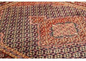 Tappeto Ardabil Stilizzato Rosso Blu Scuro 195x275 Cm