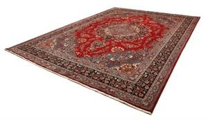 Tappeto Sabzevar Medaglione Floreale Rosso Blu 290x390 Cm