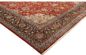 Tappeto Sarough Medaglione Floreale Rosso Blu 280x365 Cm