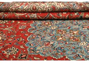 Tappeto Sarough Medaglione Floreale Rosso Blu 280x365 Cm