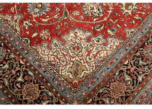 Tappeto Sarough Medaglione Floreale Rosso Blu 280x365 Cm