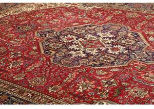 Tappeto Tabriz Stilizzato Rosso Blu Notte 248x343 Cm