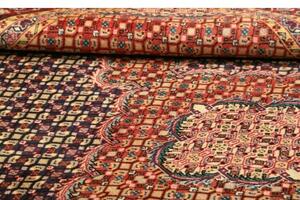 Tappeto Ardabil Stilizzato Rosso Blu Scuro 195x275 Cm