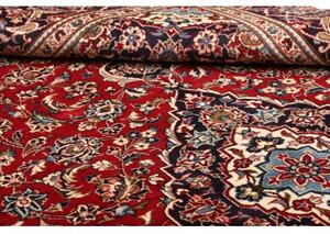 Tappeto Ardakan Medaglione Floreale Rosso Blu Scuro 200x303 Cm