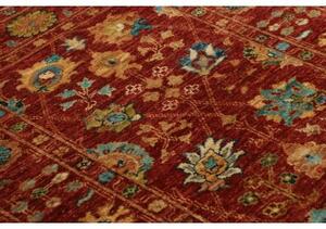 Tappeto Zigler Fine Stilizzato Rosso Ruggine Azzurro 80x114 Cm