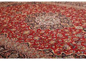 Tappeto Ardakan Medaglione Floreale Rosso Blu Scuro 306x427 Cm