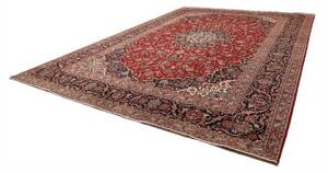 Tappeto Ardakan Medaglione Floreale Rosso Blu Scuro 306x427 Cm