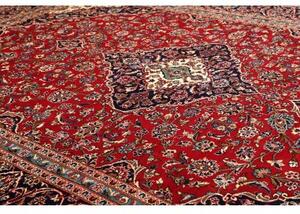 Tappeto Ardakan Medaglione Floreale Rosso Blu Scuro 295x408 Cm