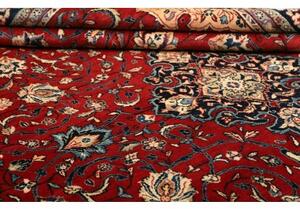 Tappeto Sarough Medaglione Floreale Rosso Blu Scuro 250x350 Cm