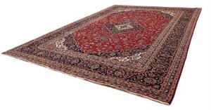 Tappeto Ardakan Medaglione Floreale Rosso Blu Scuro 295x408 Cm