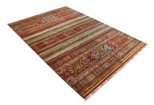 Tappeto Istintia Geometrico Rosso Multicolore 170x237 Cm
