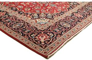 Tappeto Ardakan Medaglione Floreale Rosso Blu Scuro 195x300 Cm