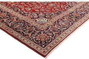 Tappeto Ardakan Medaglione Floreale Rosso Blu Scuro 200x303 Cm