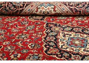 Tappeto Ardakan Medaglione Floreale Rosso Blu Scuro 195x300 Cm