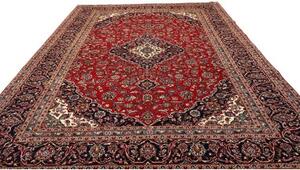 Tappeto Ardakan Medaglione Floreale Rosso Blu Scuro 295x408 Cm