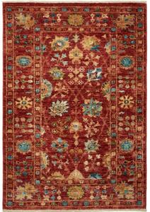 Tappeto Zigler Fine Stilizzato Rosso Ruggine Azzurro 80x114 Cm