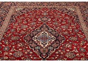 Tappeto Ardakan Medaglione Floreale Rosso Blu Scuro 200x303 Cm