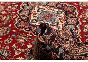 Tappeto Ardakan Medaglione Floreale Rosso Blu Scuro 200x303 Cm