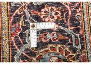 Tappeto Ardakan Medaglione Floreale Rosso Blu Scuro 195x300 Cm