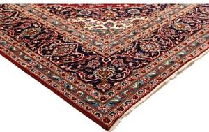 Tappeto Ardakan Medaglione Floreale Rosso Blu Scuro 295x408 Cm