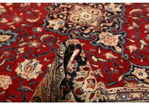 Tappeto Sarough Medaglione Floreale Rosso Blu Scuro 250x350 Cm
