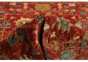 Tappeto Zigler Fine Stilizzato Rosso Ruggine Azzurro 80x114 Cm