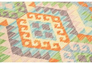 Tappeto Kilim Geometrico Multicolore 108x155 Cm