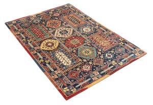Tappeto Floralia Patchwork Blu Scuro Multicolore 100x152 Cm
