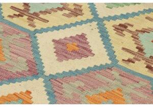 Tappeto Kilim Geometrico Multicolore 104x145 Cm