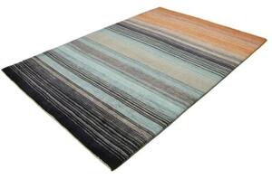 Tappeto Cromopura Geometrico Arancione Blu 170x247 Cm
