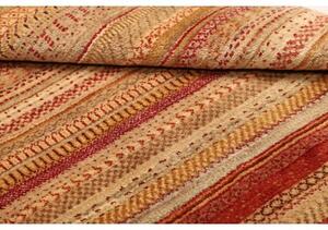 Tappeto Cromopura Geometrico Rosso Beige 93x153 Cm