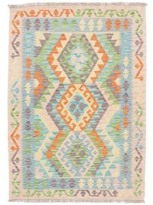 Tappeto Kilim Geometrico Multicolore 108x155 Cm