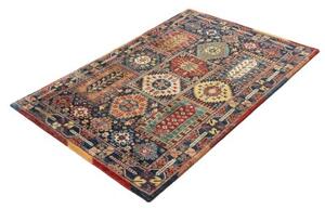 Tappeto Floralia Patchwork Blu Scuro Multicolore 100x152 Cm