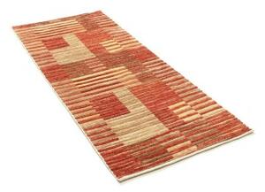 Tappeto Mosaic Geometrico Rosso Mattone Beige 81x200 Cm