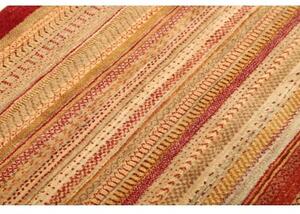Tappeto Cromopura Geometrico Rosso Beige 93x153 Cm