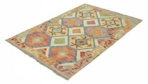 Tappeto Kilim Geometrico Multicolore 104x145 Cm