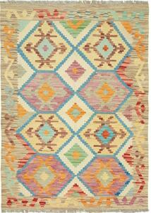 Tappeto Kilim Geometrico Multicolore 104x145 Cm