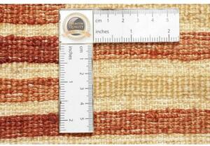 Tappeto Mosaic Geometrico Rosso Mattone Beige 81x200 Cm