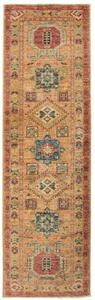 Tappeto Kazak Fine Geometrico Beige Rosso Corsia 74x251 Cm
